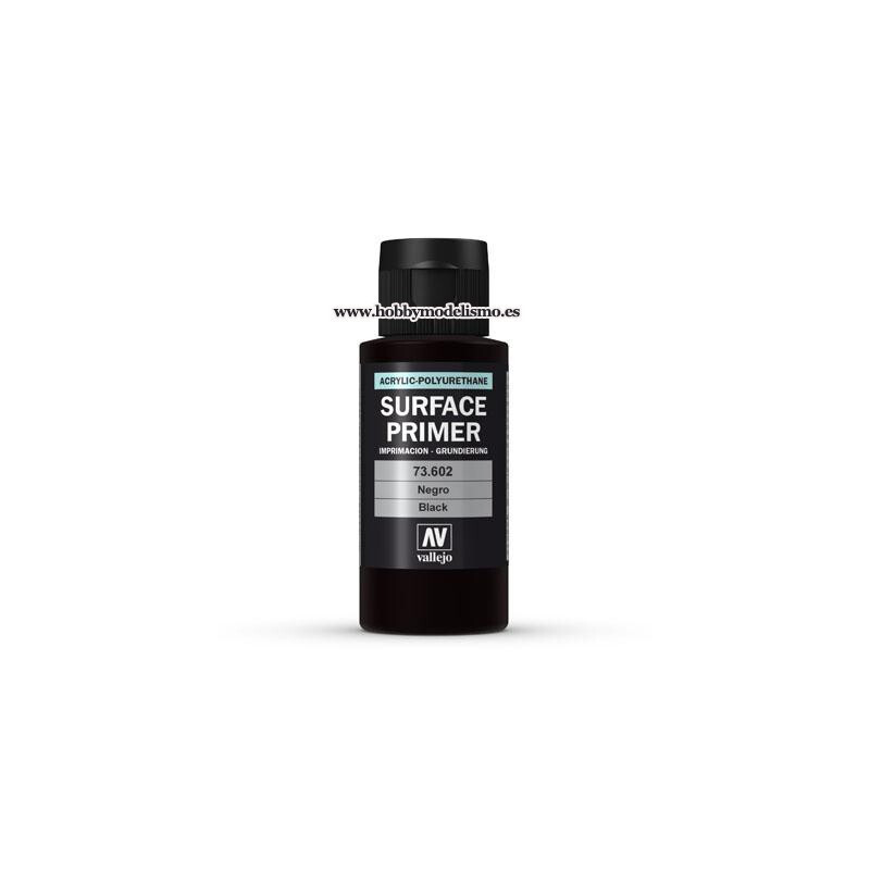 SURFACE PRIMER: NEGRO (60 ml) vallejo imprimacion acrilica SURFACE PRIMER: NEGRO (60 ml) vallejo imprimacion acrilica
