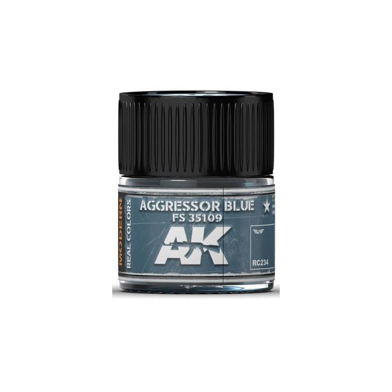 PINTURA REAL COLORS AGGRESSOR BLUE FS35109 (10 ml) - AK RC234 PINTURA REAL COLORS AGGRESSOR BLUE FS35109 (10 ml) - AK RC234