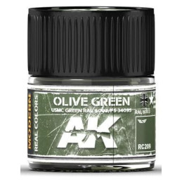 PINTURA REAL COLORS USMC GREEN RAL6003 (10 ml) - AK RC209