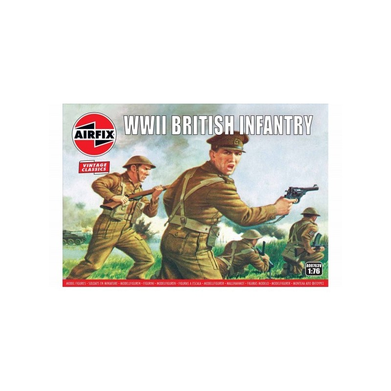 INFANTERIA BRITANICA 48 piezas VINTAGE SERIES - ESCALA 1/76- Airfix A00763 INFANTERIA BRITANICA 48 piezas VINTAGE SERIES - ESCALA 1/76- Airfix A00763