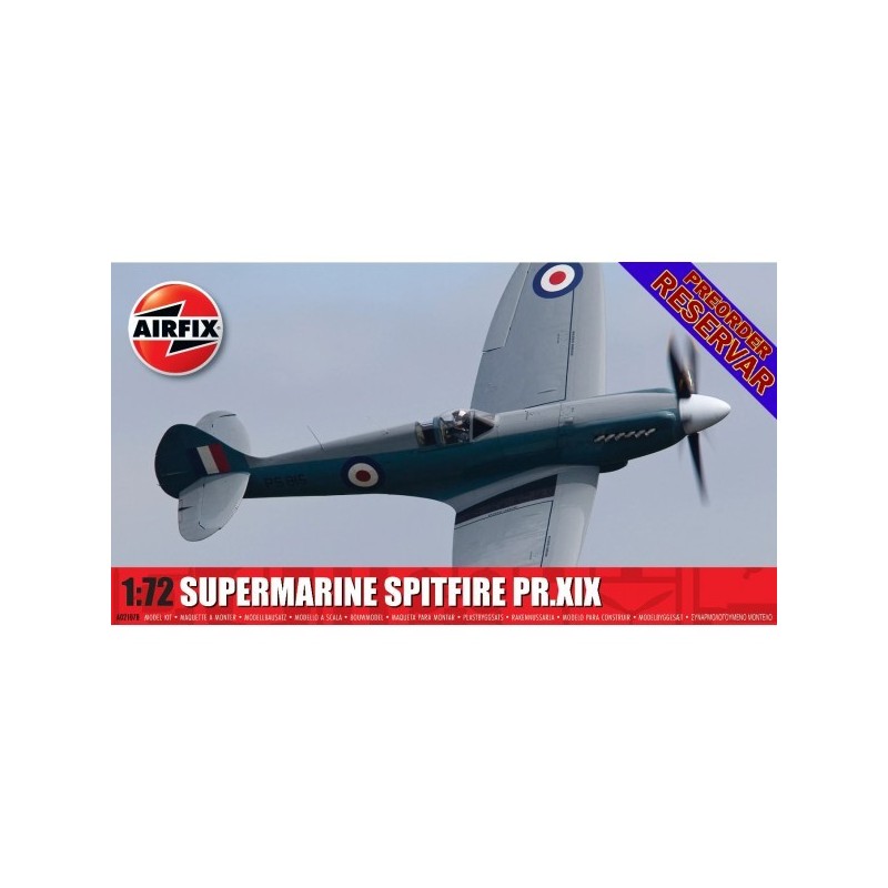 SUPERMARINE SPITFIRE PR.Mk.XIX -Escala 1/72- Airfix A02017B SUPERMARINE SPITFIRE PR.Mk.XIX -Escala 1/72- Airfix A02017B