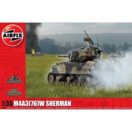 CARRO DE COMBATE M-4 A3 76 W SHERMAN "Batalla de las Ardenas" -Escala 1/35- Airfix A1365