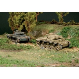 CARRO DE COMBATE PANZER III Ausf. J (2 unidades) -Escala 1/72- Italeri 7507