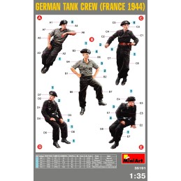 TRIPULANTES DE CARRO ALEMANES Francia 1940 escala 1/35 miniart 35191