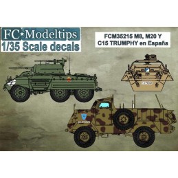 CALCAS M-8, M--20 Y TRUMPHY EN ESPAÑA ESCALA 1/35