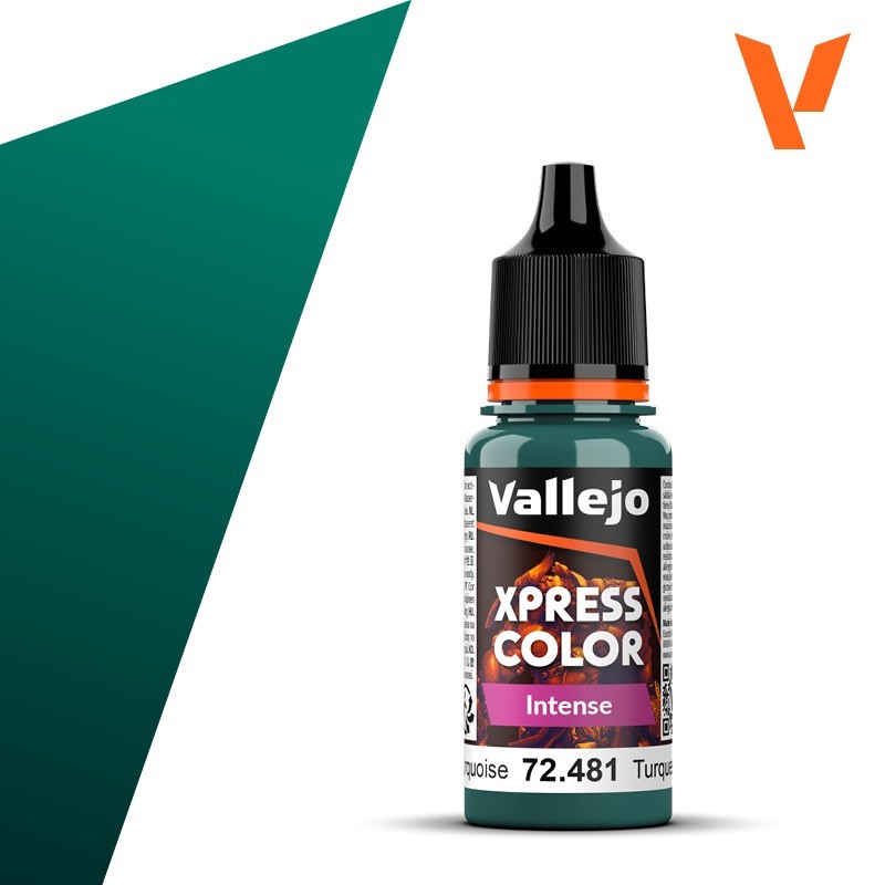 PINTURA Xpress Color Intense TURQUESA HERETICO 18 ml - Acrylicos Vallejo 72481 PINTURA Xpress Color Intense TURQUESA HERETICO 18 ml - Acrylicos Vallejo 72481