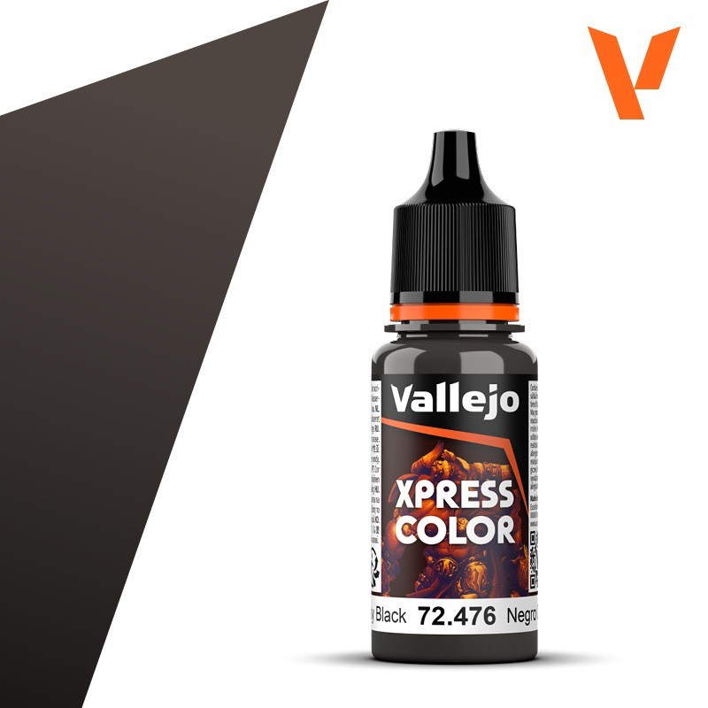 PINTURA Xpress Color NEGRO GRASIENTO 18 ml - Acrylicos Vallejo 72476 PINTURA Xpress Color NEGRO GRASIENTO 18 ml - Acrylicos Vallejo 72476