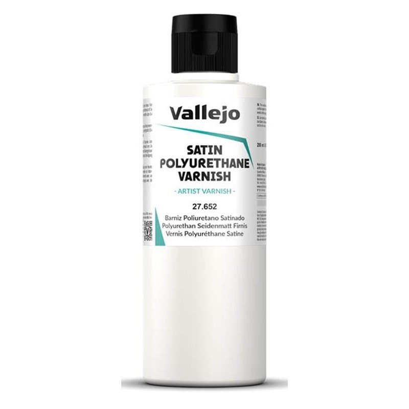 BARNIZ POLIURETANO SATINADO 200 ML - ACRILICOSN VALLEJO 27652 BARNIZ POLIURETANO SATINADO 200 ML - ACRILICOSN VALLEJO 27652