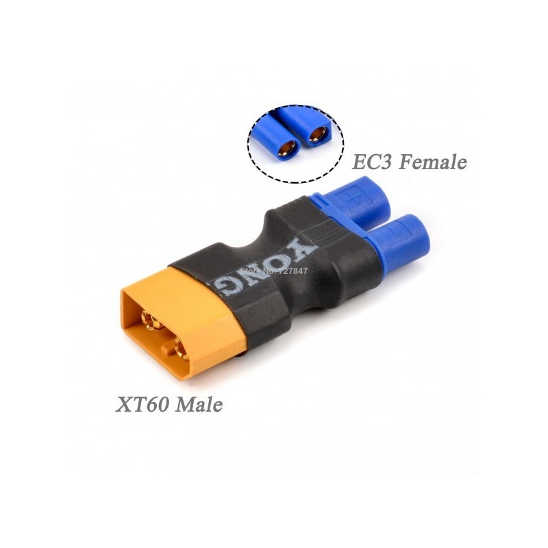 ADAPTADOR XT60 HEMBRA A EC3 HEMBRA HMR90025 ADAPTADOR XT60 HEMBRA A EC3 HEMBRA HMR90025