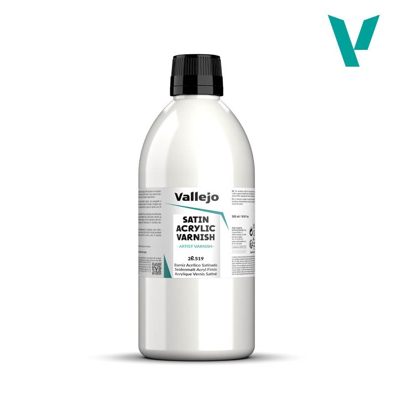 BARNIZ ACRILICO SATINANO 500 ml - Acrylicos Vallejo 28519 BARNIZ ACRILICO SATINANO 500 ml - Acrylicos Vallejo 28519