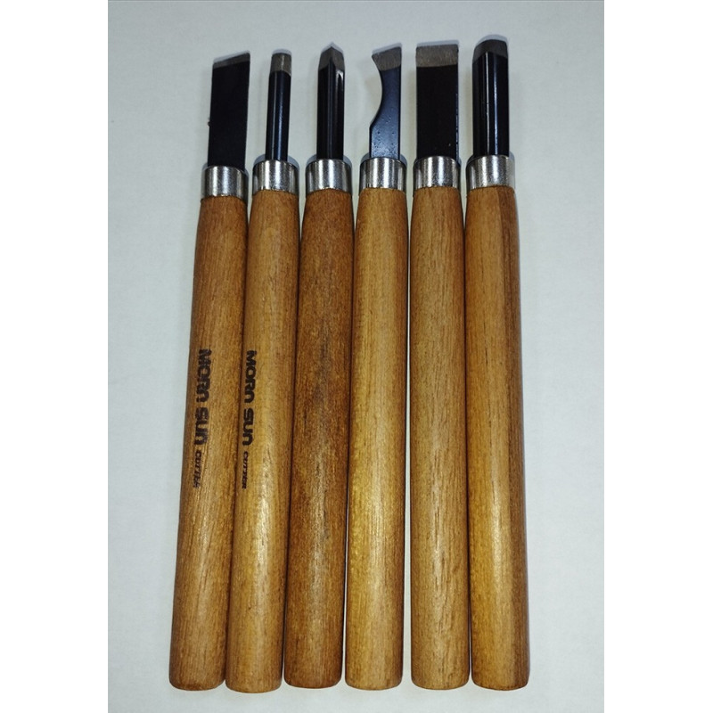 JUEGO DE GUBIAS PARA MADERA (6 unidades) - Morn Sun 7450 JUEGO DE GUBIAS PARA MADERA (6 unidades) - Morn Sun 7450