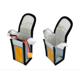 BOLSA DE SEGURIDAD PARA BATERIAS LIPO - 64x50x125mm BOLSA DE SEGURIDAD PARA BATERIAS LIPO - 64x50x125mm