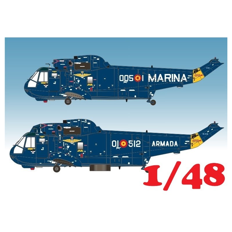 CALCAS SH-3D/H SEA KING ARMADA ESPAÑOLA -Escala 1/72- Sereies Españolas 3272