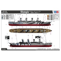 TRANSATLANTICO R.M.S. OLYMPIC -Escala 1/700- Hobby Boss 83421