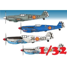 MESSERSCHMITT  Españoles (HA-1109-K1L TRIPALA / HA-1112-M1L BUCHÓN) -Escala 1/32- Series Españolas 232