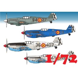 MESSERSCHMITT  Españoles (HA-1109-K1L TRIPALA / HA-1112-M1L BUCHÓN) -Escala 1/72- Series Españolas 272