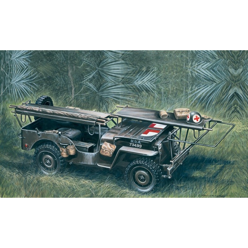 JEEP WILLYS AMBULANCIA -Escala 1/35- Italeri 326 JEEP WILLYS AMBULANCIA -Escala 1/35- Italeri 326