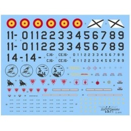 CALCAS EUROFIGHTER EF-2000 (monoplaza / biplaza)  ALA 11 & 14 -Escala 1/32- Series Españolas 2232