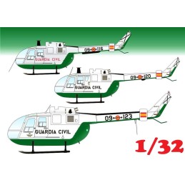 CALCAS MBB BO-105 Bolkow GUARDIA CIVIL -Escala 1/32- Series Españolas 3632