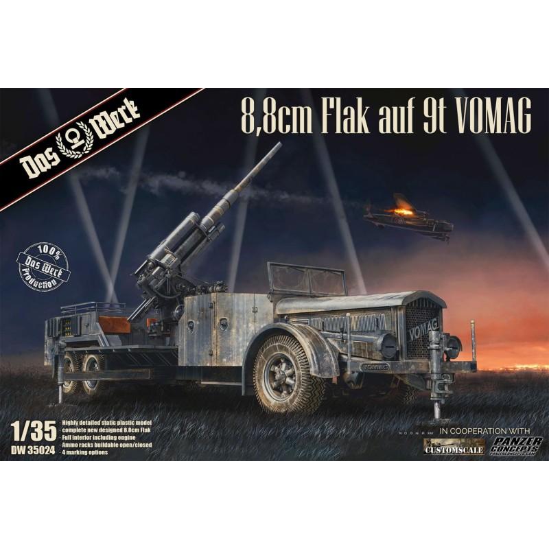 CAMION VOMAG 7 & FLAK-18 (88 mm) -Escala 1/35- Das Werk 35024 CAMION VOMAG 7 & FLAK-18 (88 mm) -Escala 1/35- Das Werk 35024
