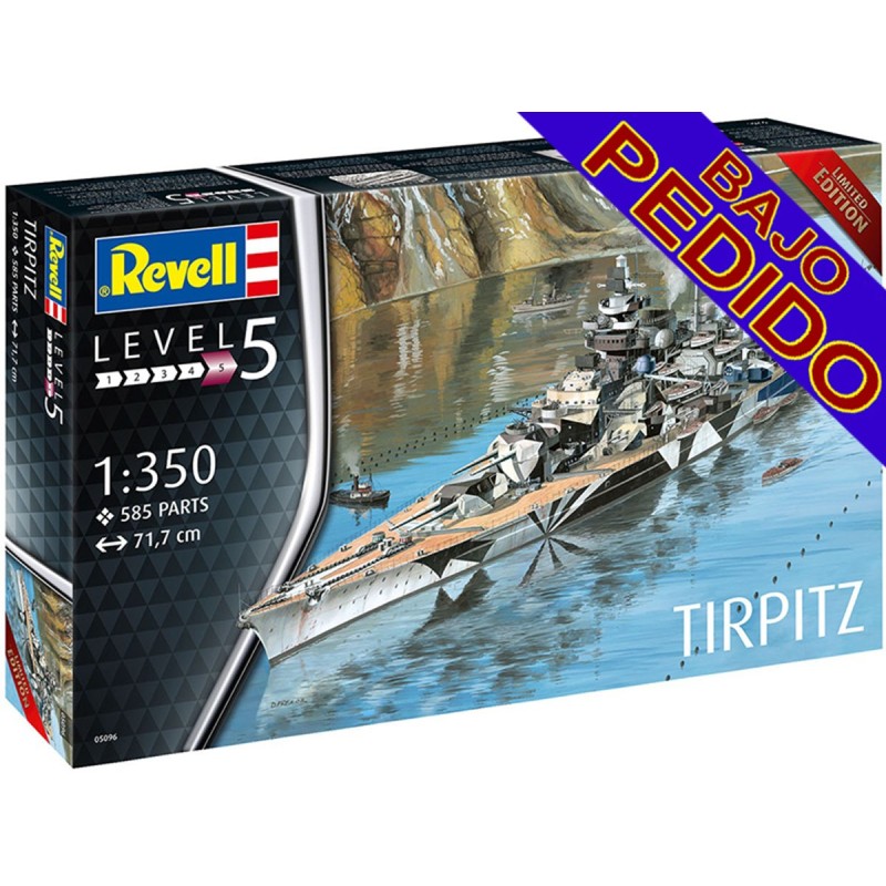 ACORAZADO TIRPITZ -Escala 1/350- Revell 05096 ACORAZADO TIRPITZ -Escala 1/350- Revell 05096