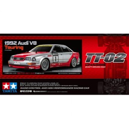 COCHE RC Audi V8 1992 Tourenwagen TT-02 1/10 TAMIYA58699 COCHE RC Audi V8 1992 Tourenwagen TT-02 1/10 TAMIYA58699