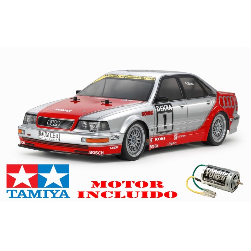 COCHE RC Audi V8 1992 Tourenwagen TT-02 1/10 TAMIYA58699 COCHE RC Audi V8 1992 Tourenwagen TT-02 1/10 TAMIYA58699