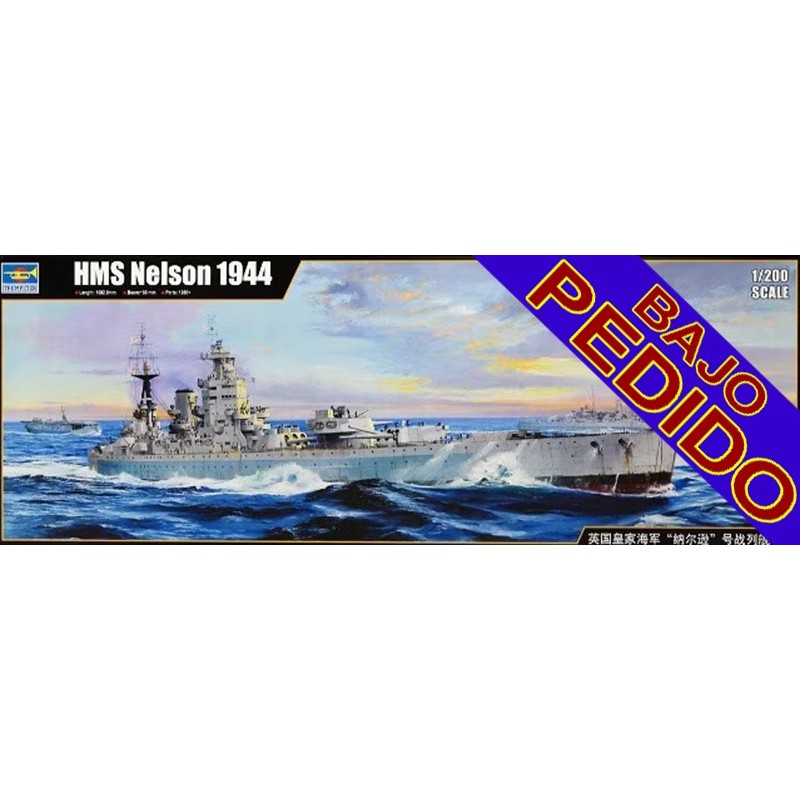 ACORAZADO H.M.S. NELSON 1944 -Escala 1/200 - Trumpeter 03708 ACORAZADO H.M.S. NELSON 1944 -Escala 1/200 - Trumpeter 03708