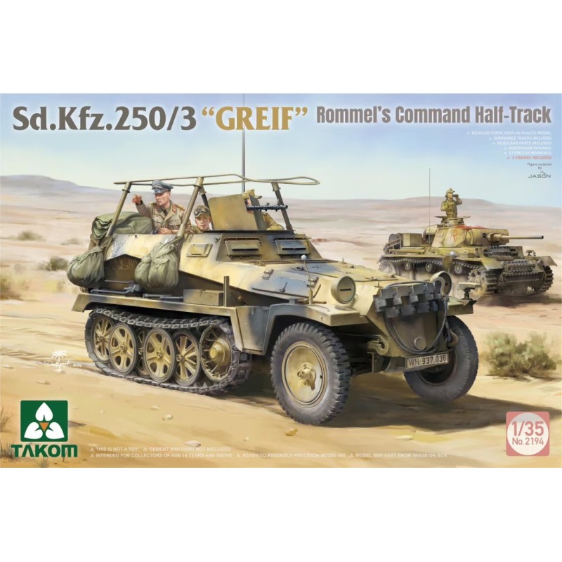 SEMIORUGA Sd.Kfz.250/3 "GREIF" Rommel''s Command -Escala 1/35- Takom 2