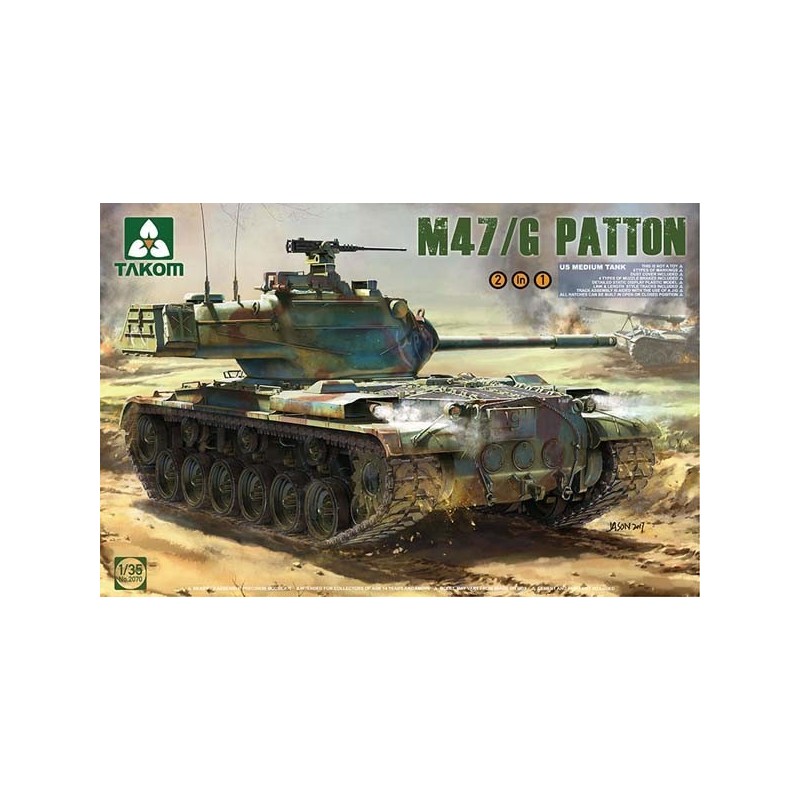 CARRO DE COMBATE M-47 /G PATTON -Escala 1/35- Takom 2070