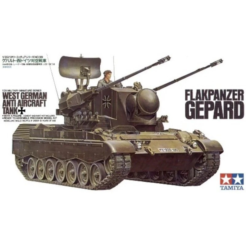 CARRO AA FLAKPANZER GEPARD ESCALA 1/35 - TAMIYA 35099 CARRO AA FLAKPANZER GEPARD ESCALA 1/35 - TAMIYA 35099