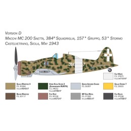 MACCHI C. 200 SERIE XXI - XXIII -Escala 1/48 - ITALERI 2767