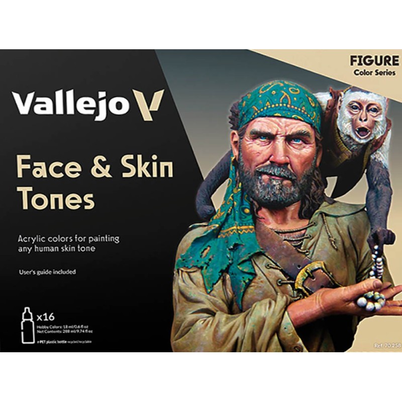 SET PINTURAS FACE & SKIN TONES (16 BOTES )VALLEJO 70258 SET PINTURAS FACE & SKIN TONES (16 BOTES )VALLEJO 70258