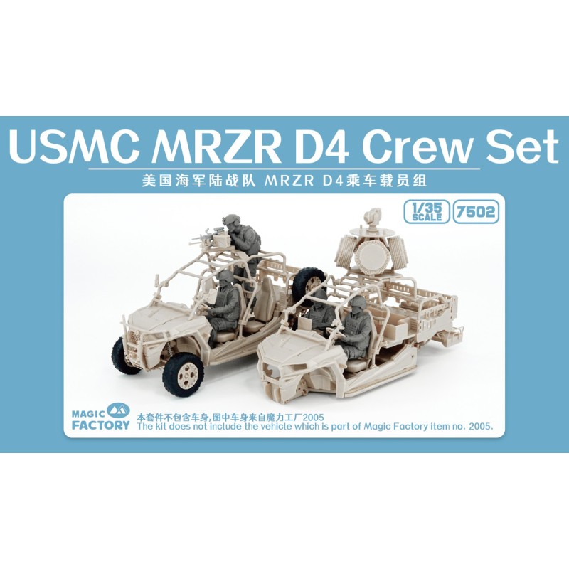 TRIPULACION USMC MRZR D4 (4 Figuras) -Escala 1/35- MAGIC FACTORY 7502 TRIPULACION USMC MRZR D4 (4 Figuras) -Escala 1/35- MAGIC FACTORY 7502