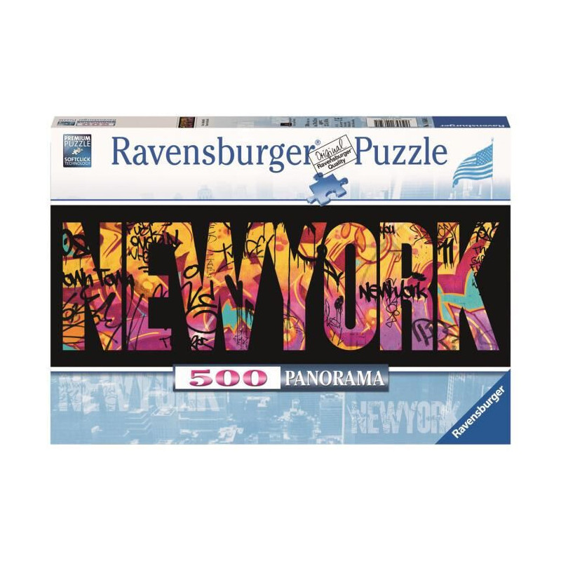 PUZZLE PANORAMA 500 Pzas. NUEVA YORK GRAFITI (700 X 250 mm) PUZZLE PANORAMA 500 Pzas. NUEVA YORK GRAFITI (700 X 250 mm)