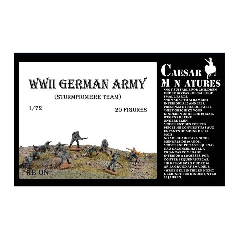 SOLDADOS ALEMANES (Sturmpionier) -Escala 1/72- Caesar Miniatures HB08 SOLDADOS ALEMANES (Sturmpionier) -Escala 1/72- Caesar Miniatures HB08
