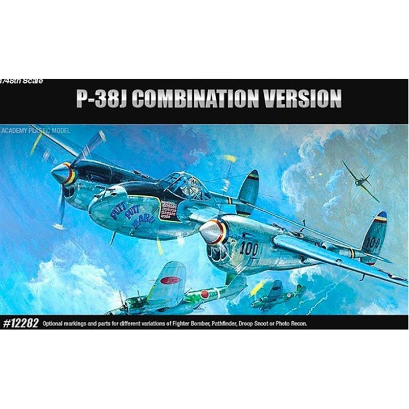 LOCKHEED P-38 J/ Droopsnoot /L / F-5A LIGHTNING -Escala 1/35- Academy 12282 LOCKHEED P-38 J/ Droopsnoot /L / F-5A LIGHTNING -Escala 1/35- Academy 12282
