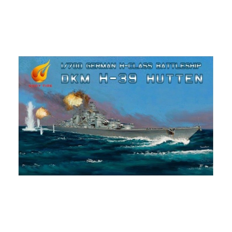 ACORAZADO ALEMAN Clase H HUTTEN (Deluxe Kit) -Escala 1/700- Veri Fire VRF700906DX