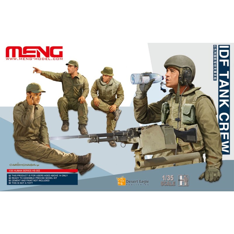 TRIPULANTES DE CARRO ISRAELIES MODERNOS -Escala 1/35- Meng HS-002