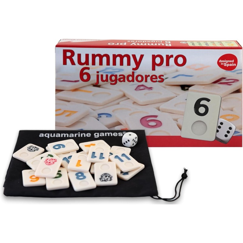 RUMMY PRO 6 JUGADORES - AQUAMARINE GAMES DO001 RUMMY PRO 6 JUGADORES - AQUAMARINE GAMES DO001