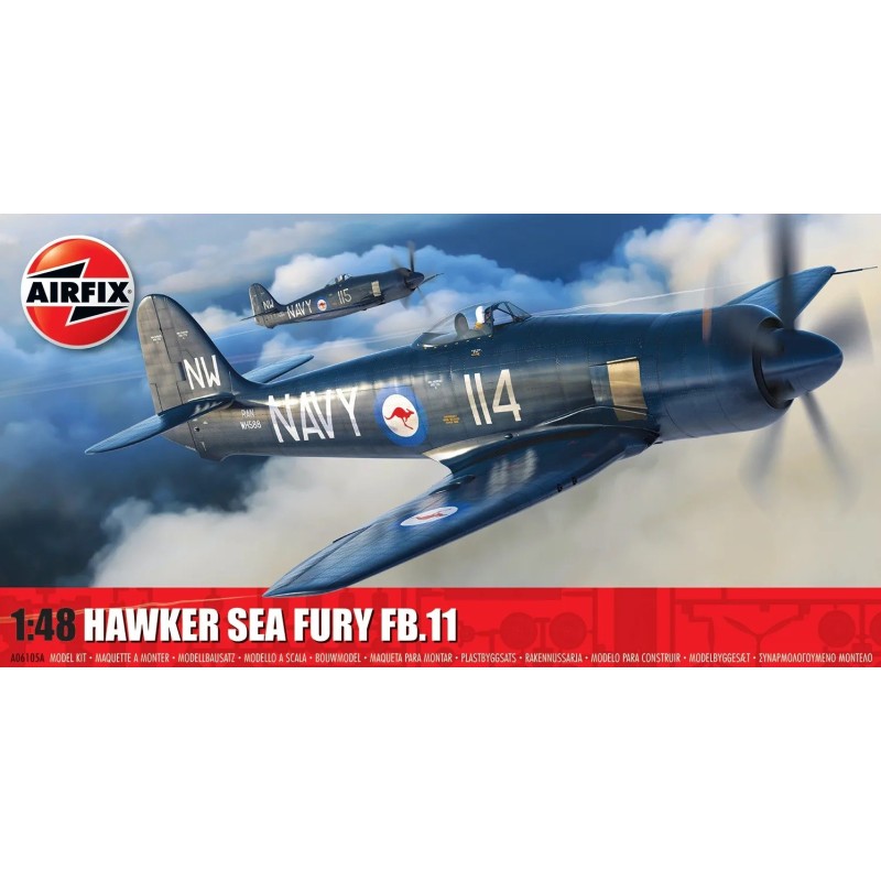HAWKER SEA FURY FB.II -Escala 1/48- Airfix A06105A HAWKER SEA FURY FB.II -Escala 1/48- Airfix A06105A