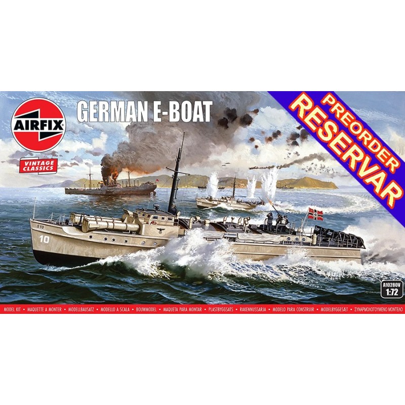 LANCHA TORPEDERA Schnellboot Class S-7 Vintage Classic -Escala 1/72- Airfix A10280v LANCHA TORPEDERA Schnellboot Class S-7 Vintage Classic -Escala 1/72- Airfix A10280v