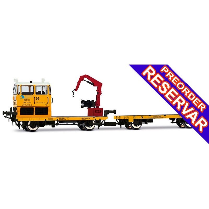 DRESINA KLV53 RENFE, MANTENIMIENTO DE INFRAESTRUCTURAS - DIGITAL - ESCALA H0 - ELECTROTREN HE2010D DRESINA KLV53 RENFE, MANTENIMIENTO DE INFRAESTRUCTURAS - DIGITAL - ESCALA H0 - ELECTROTREN HE2010D