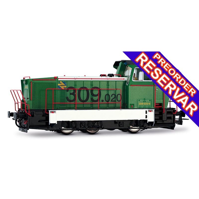 LOCOMOTORA DIESEL MANIOBRAS 309 ADIF - ANALOGICA - ESCALA H0 - ELECTROTREN HE2027 LOCOMOTORA DIESEL MANIOBRAS 309 ADIF - ANALOGICA - ESCALA H0 - ELECTROTREN HE2027