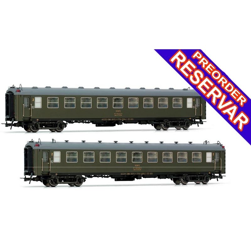 SET COCHES RENFE 5000 TIPO BB4, 2ª clase, (2 UNIDADES) - ESCALA H0 - ELECTROTREN HE2038 SET COCHES RENFE 5000 TIPO BB4, 2ª clase, (2 UNIDADES) - ESCALA H0 - ELECTROTREN HE2038