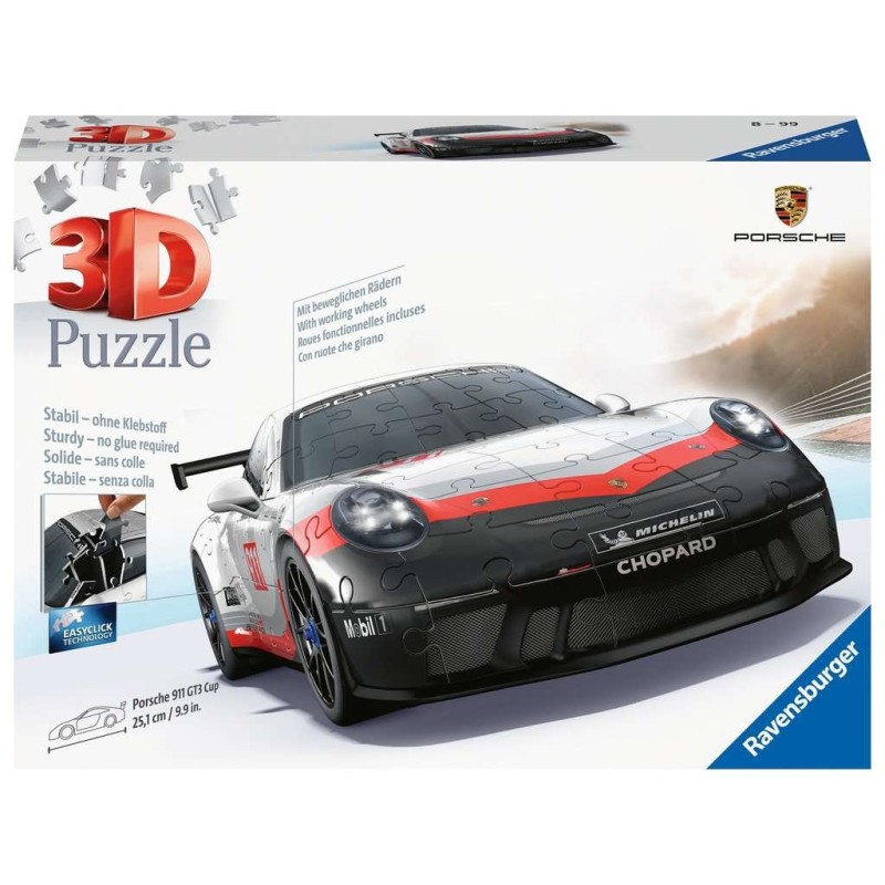 PUZZLE 3D 152 PZAS PORSCHE 911 GT3 CUP - RAVENSBURGER 11557 PUZZLE 3D 152 PZAS PORSCHE 911 GT3 CUP - RAVENSBURGER 11557