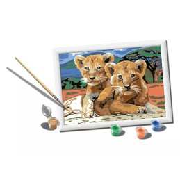 CREART (PINTURA POR NUMEROS) CACHORROS DE LEON (24 X 18 CMS) RAVENSBURGER 23616