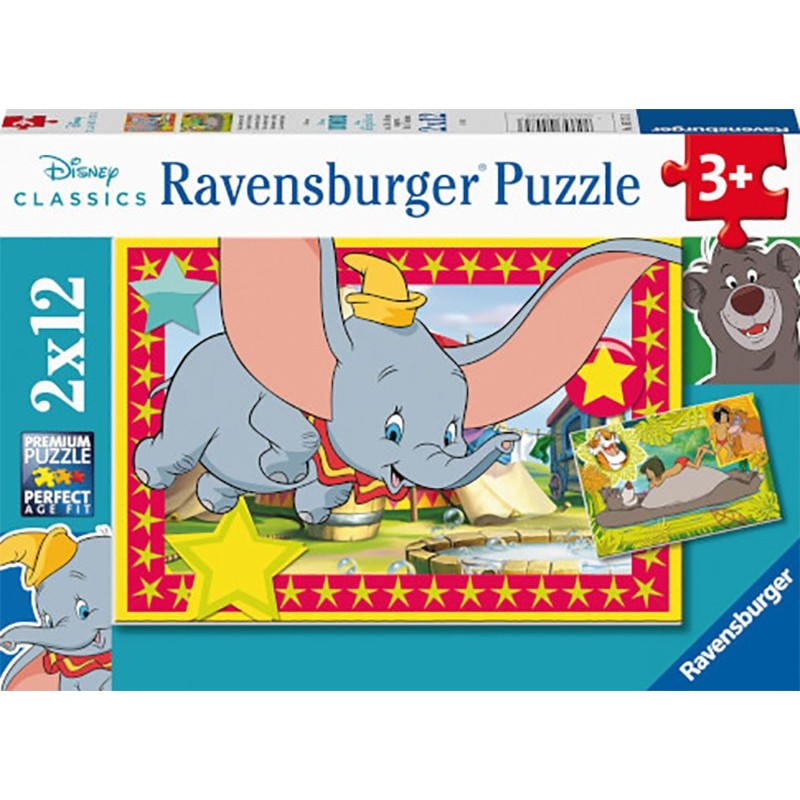 PUZZLES 2X12 PZAS DUMBO - RAVENSBURGER 05575 PUZZLES 2X12 PZAS DUMBO - RAVENSBURGER 05575