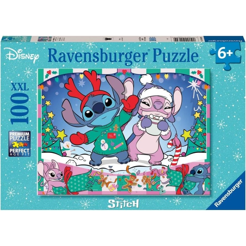 PUZZLE 100 PZAS XXL STITCH FELIZ NAVIDAD - RAVENSBURGER 12004030 PUZZLE 100 PZAS XXL STITCH FELIZ NAVIDAD - RAVENSBURGER 12004030