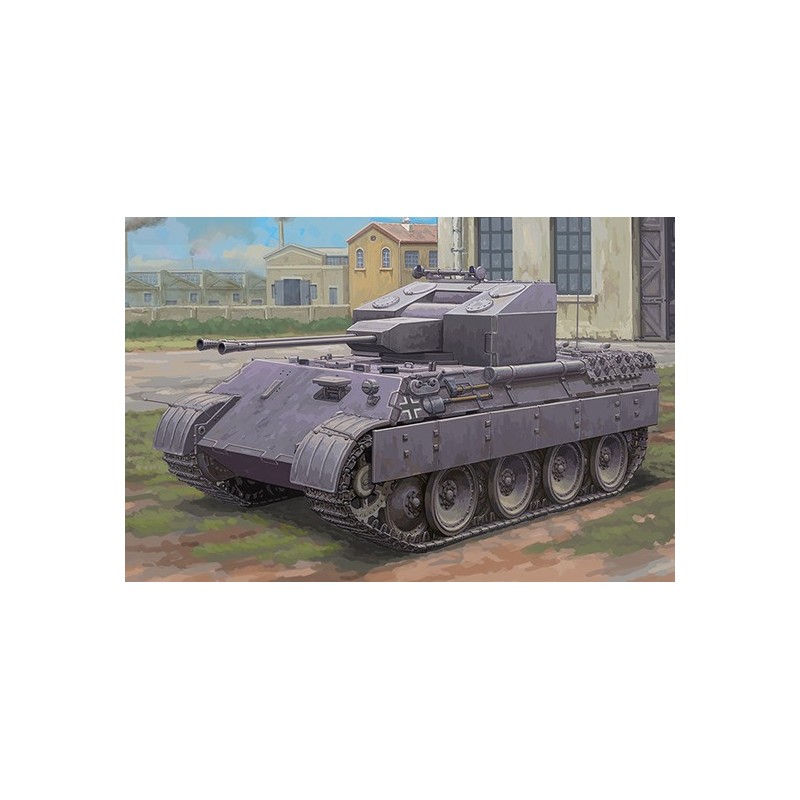 CARRO ANTIAERERO Sd.Kfz. 171 Ausf. A FLAKPANZER V -Escala 1/48- Hobby Boss 84832